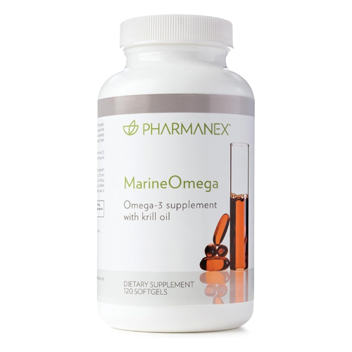Marine Omega – Omega-3 & Krill Oil Supplement, 1200mg DHA & EPA per Serving, 120