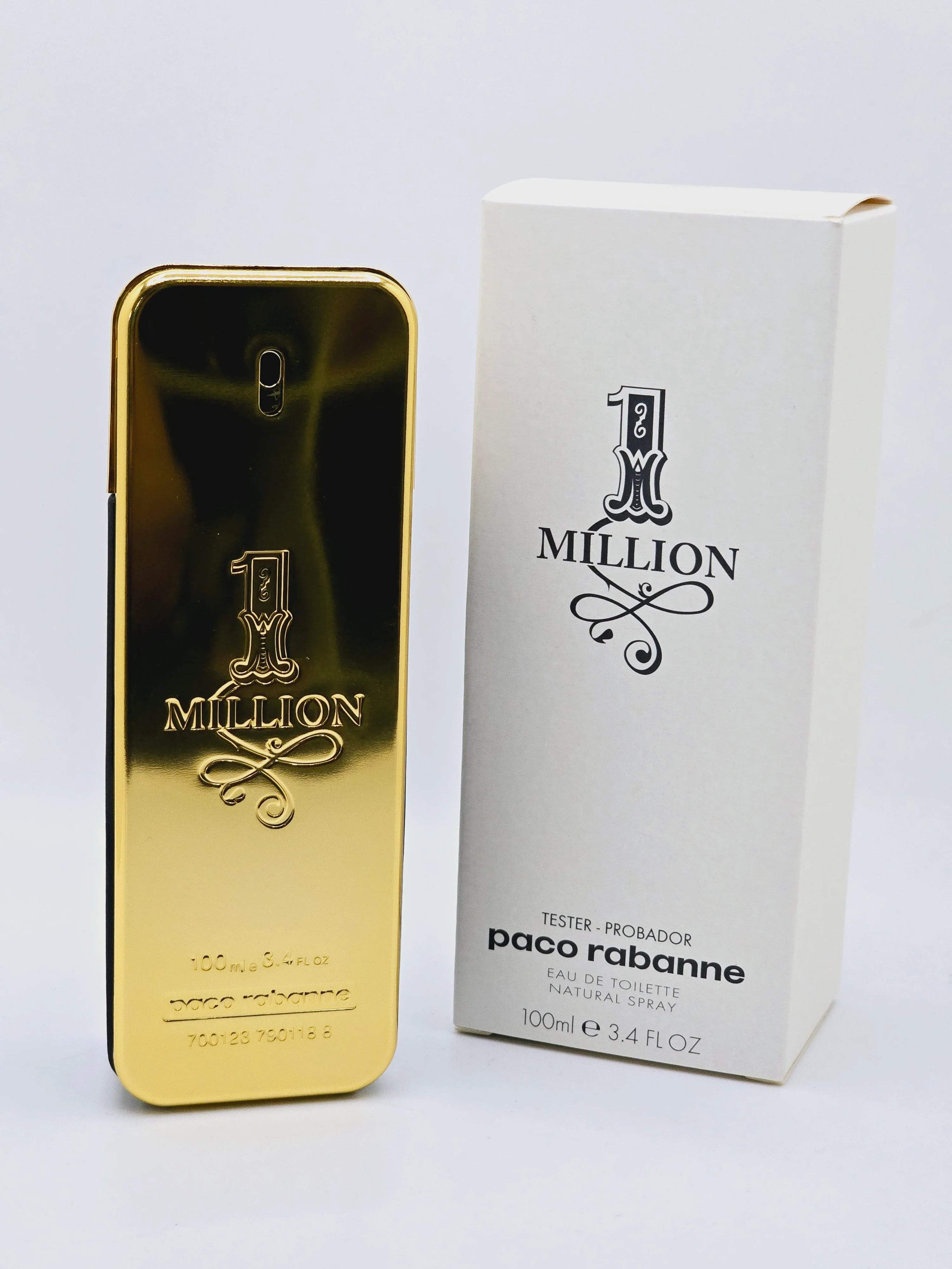 1 Million by Paco Rabanne for Men Eau de Toilette – Tester 3.4 fl oz / 100 ml, W