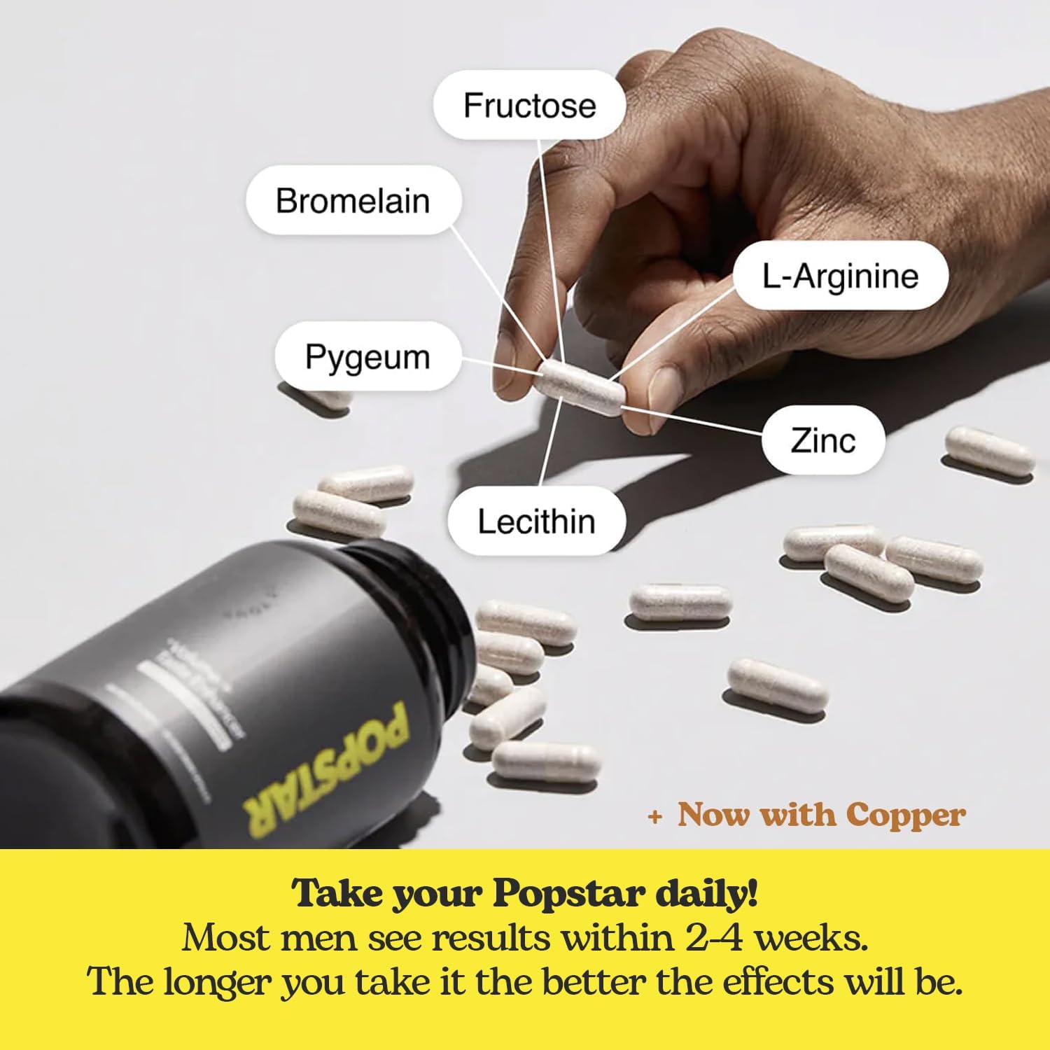 POPSTAR Labs Semen Volume Booster – Men’s Fertility & Semen Health Supplement, 1