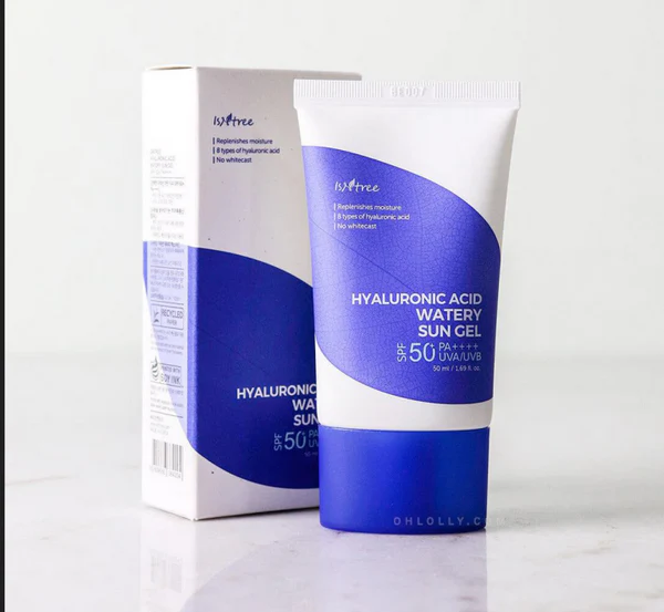 [Isntree] Hyaluronic Acid Watery Sun Gel 50ml – Lightweight Hydrating Sunscreen 