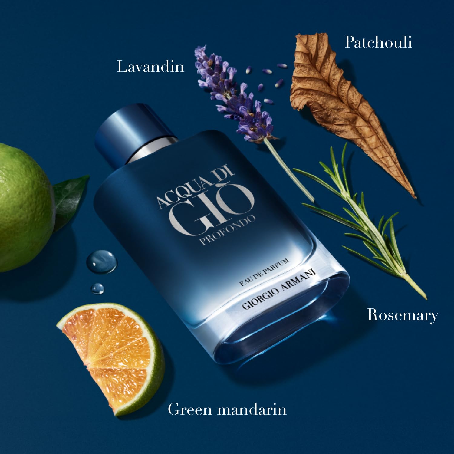 Armani Beauty Acqua di Giò Profondo Eau de Parfum for Men – Fresh & Aromatic Col