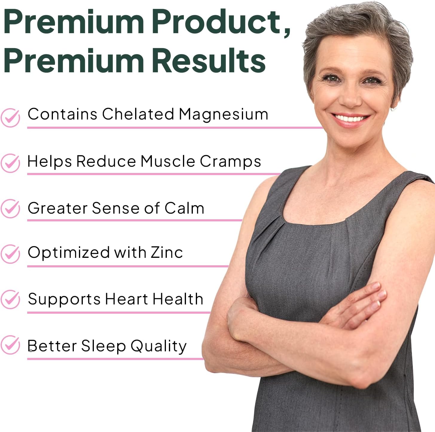 Organics Ocean Pure Magnesium Glycinate with Zinc – Maximum Strength Chelated Ma