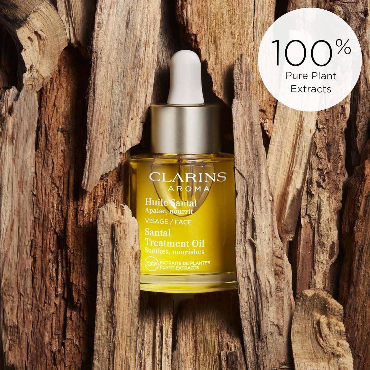 Clarins Santal Face Oil Treatment – Hydrating, Soothing & Anti-Aging Face Oil fo