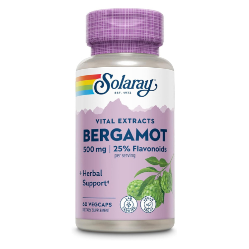 SOLARAY Bergamot 500 mg – Citrus Bergamot Supplement with Berberine HCl – Standa