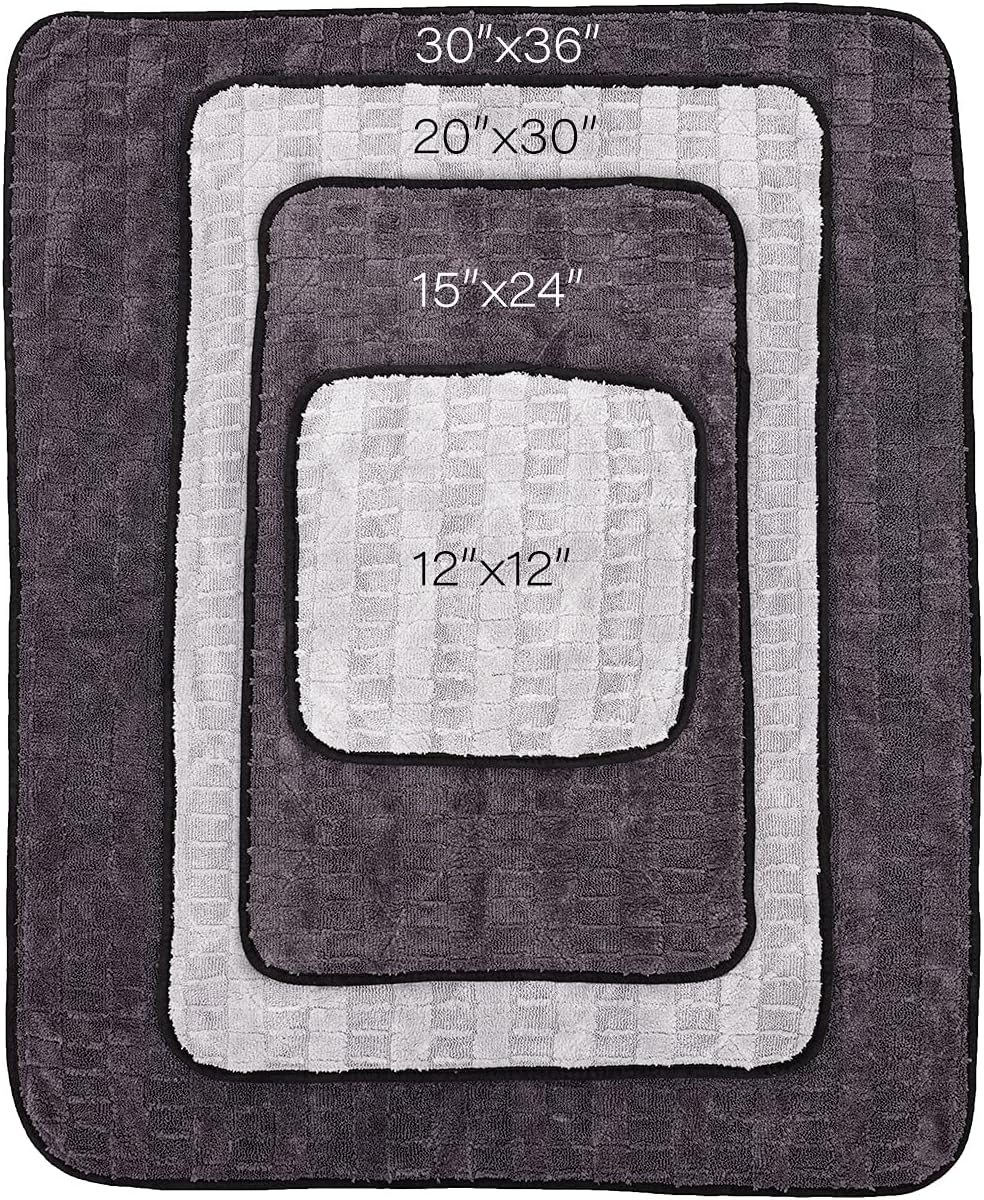 The Rag Company Gauntlet Car Drying Towel – 70/30 Korean Microfiber, 900 GSM, Fa