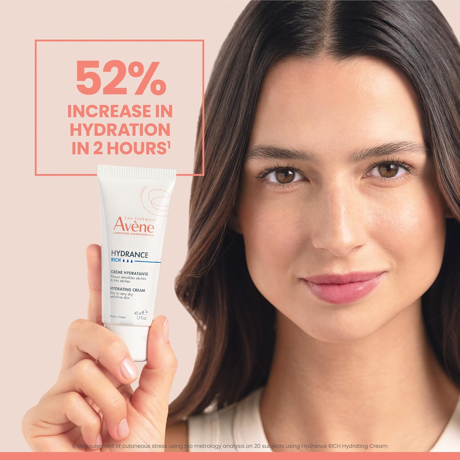 Avène Hydrance RICH Hydrating Cream – Daily Face Moisturizer for Dry Skin, Non-C