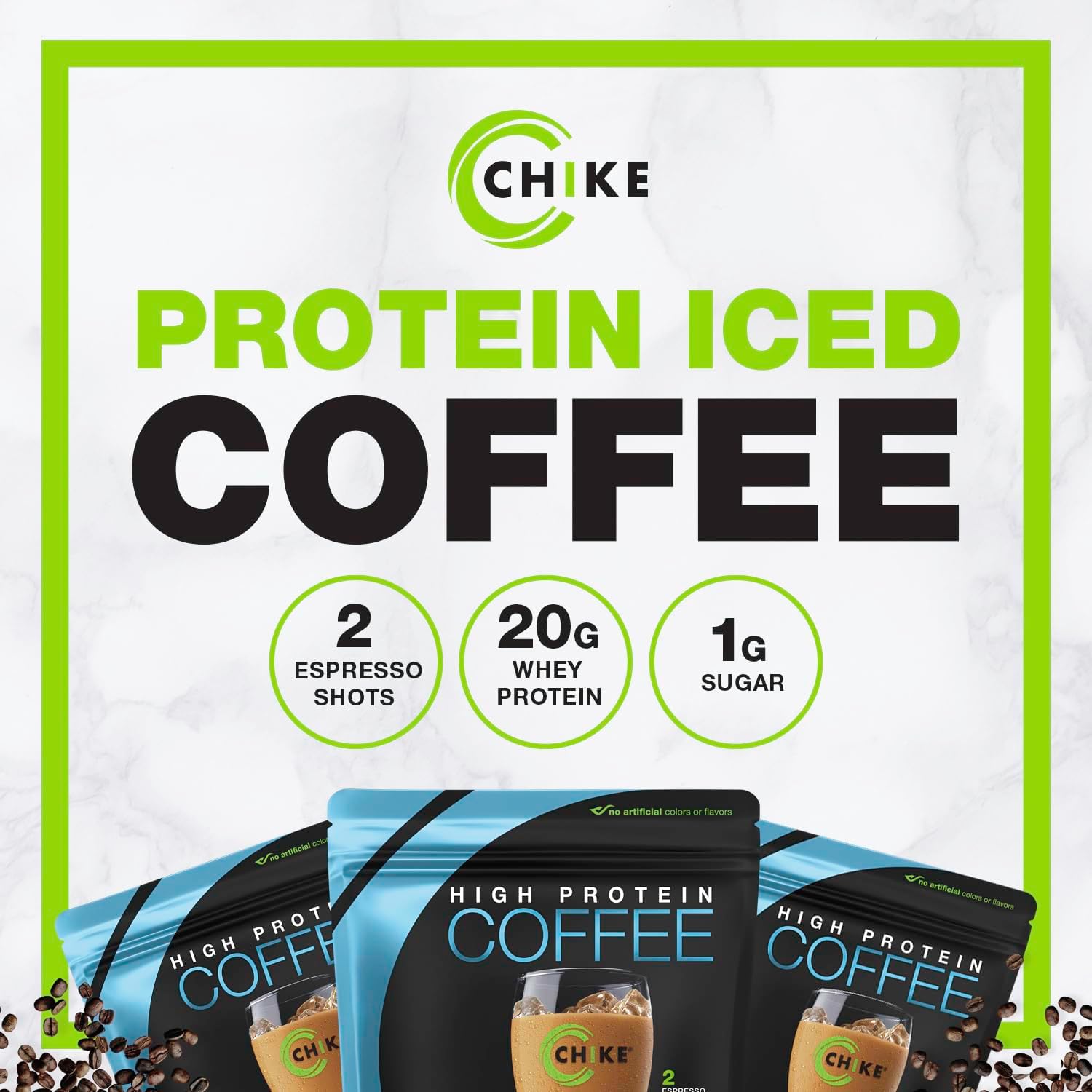 Chike High Protein Iced Coffee – Original Flavor, 14 Servings (15.1 oz) – Boost 