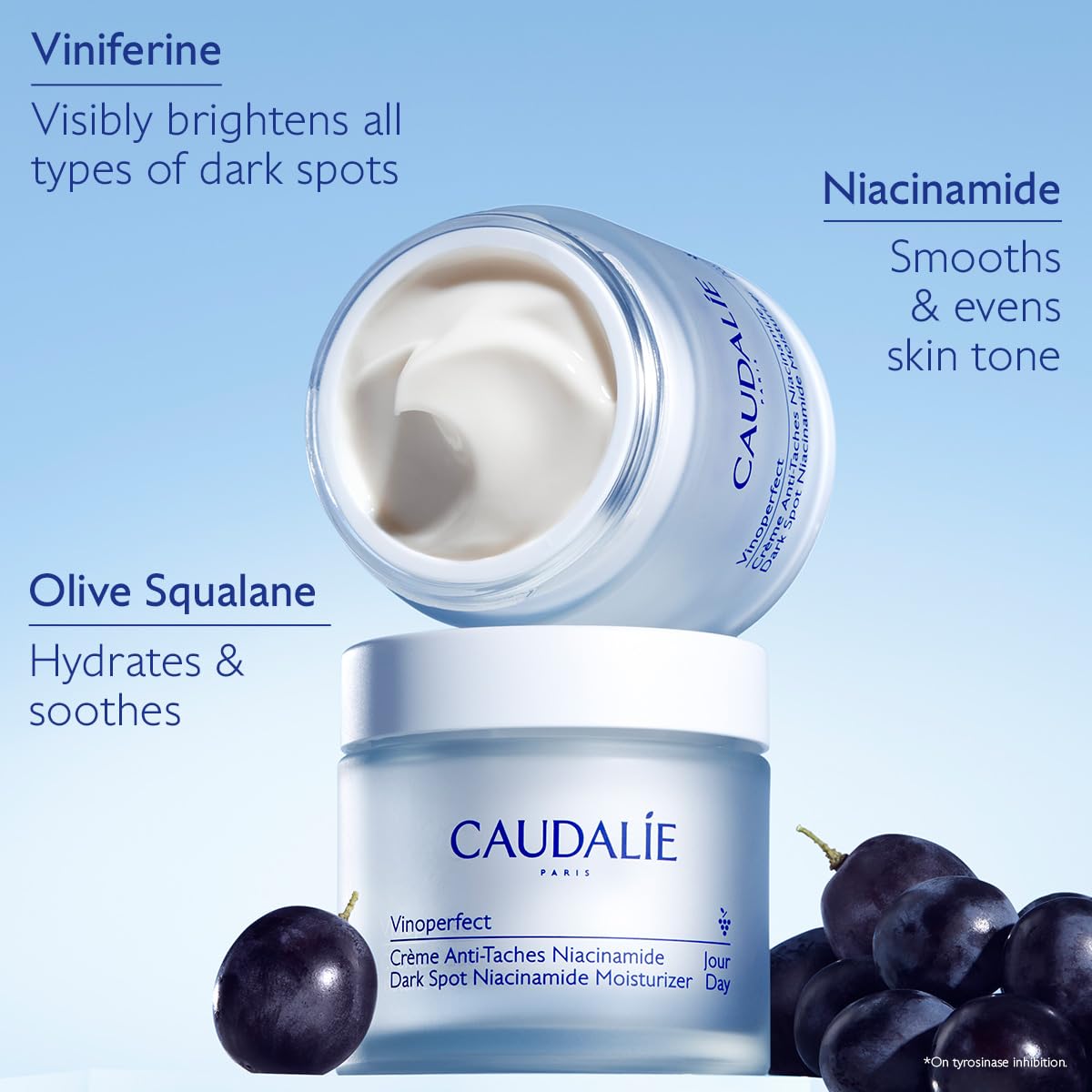 Caudalie Vinoperfect Instant Brightening Dark Spot Moisturizer – Niacinamide, Re