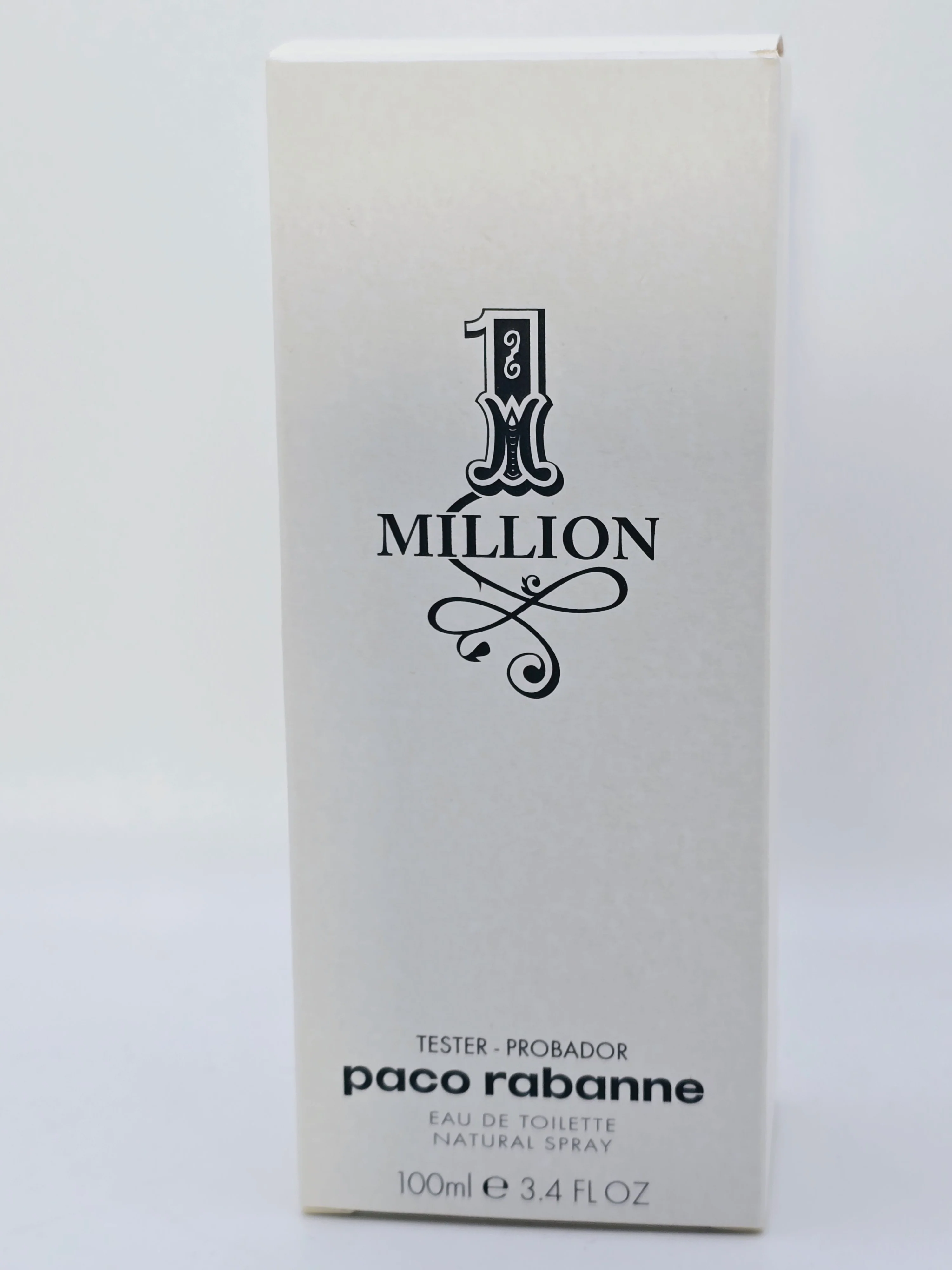 1 Million by Paco Rabanne for Men Eau de Toilette – Tester 3.4 fl oz / 100 ml, W