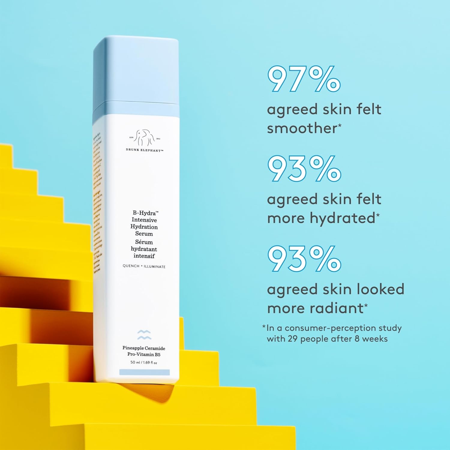 Drunk Elephant B-Hydra Hydration Serum – Vitamin B Hydrating Serum for Skin Mois