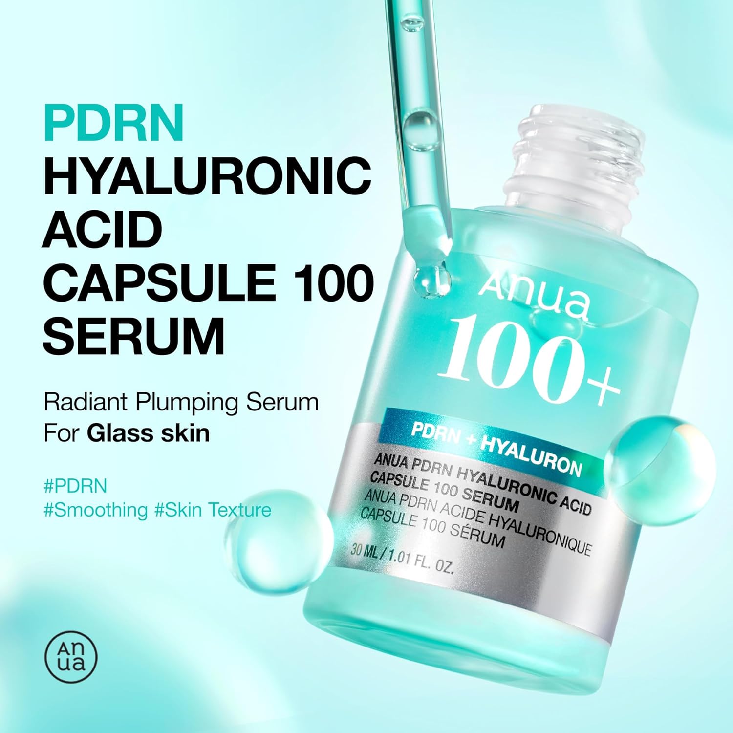 Anua PDRN Hyaluronic Acid Capsule 100 Serum – Radiant, Hydrating & Plumping Kore