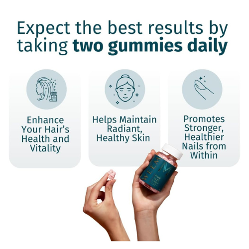 WEEM Hair, Skin & Nails Gummies – Vegan Biotin Vitamins for Women & Men | Suppor