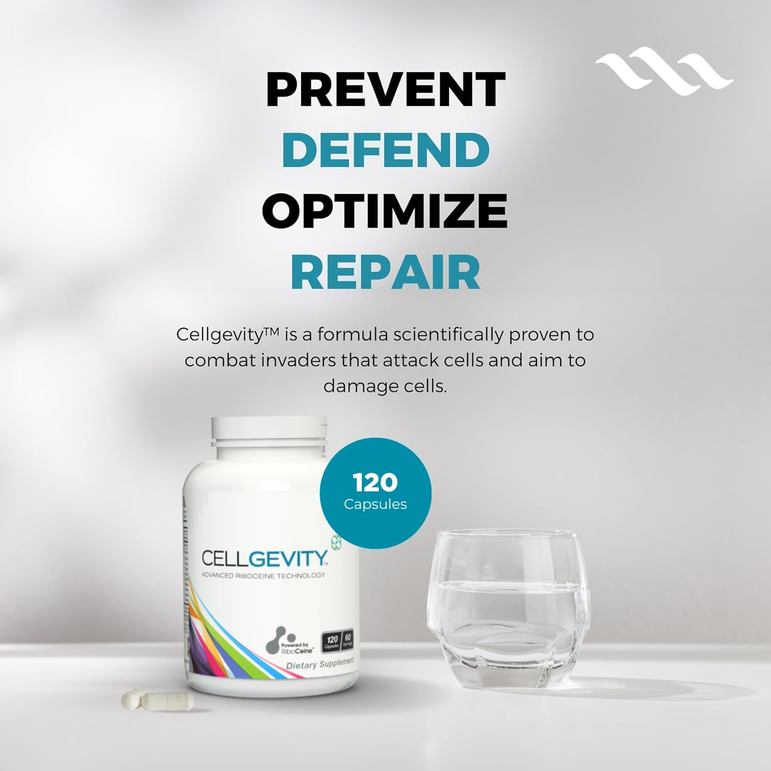 Cellgevity Advanced Riboceine Supplement – 120 Vegetable Capsules for Antioxidan