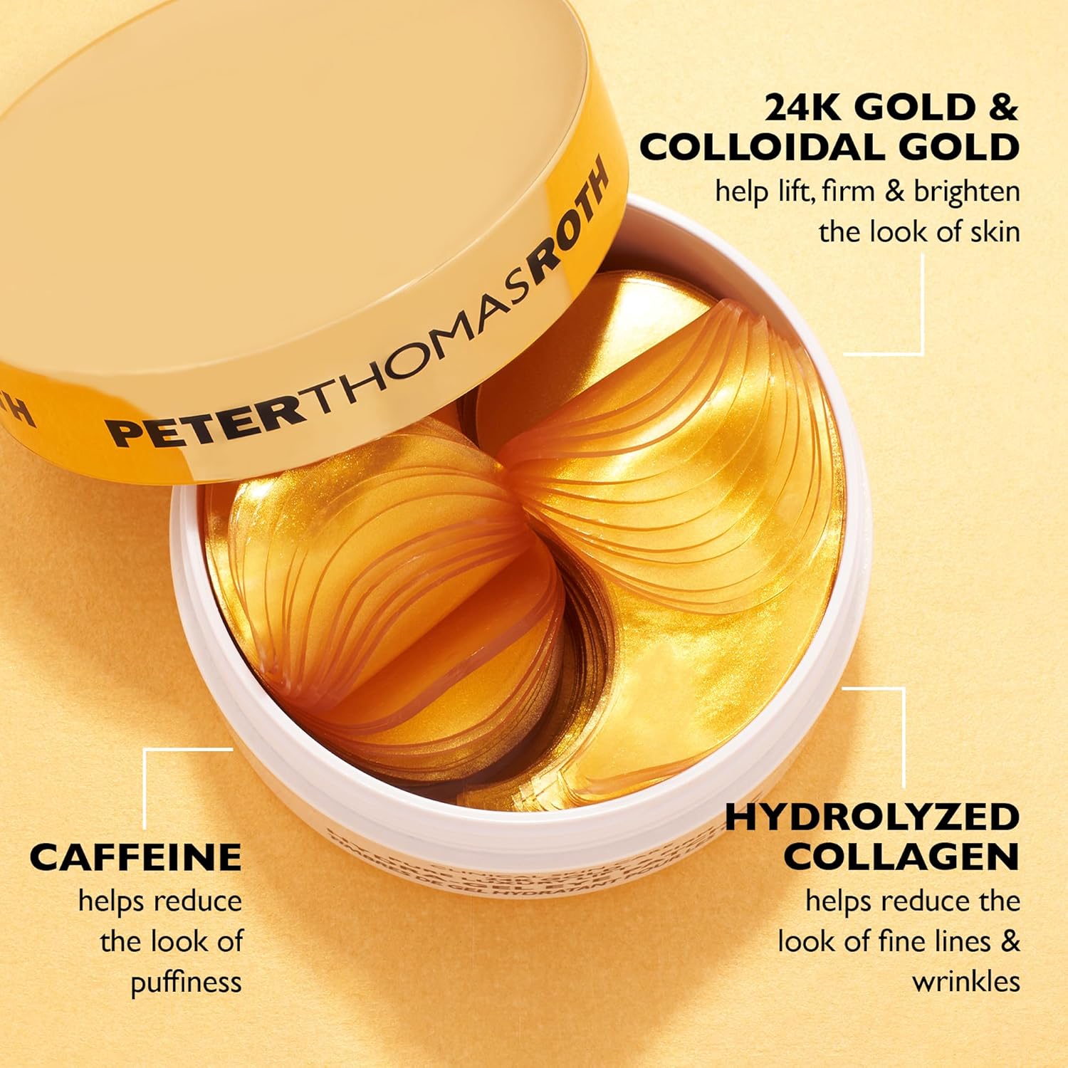 Peter Thomas Roth 24K Gold Hydra-Gel Eye Patches – Anti-Aging Under-Eye Treatmen