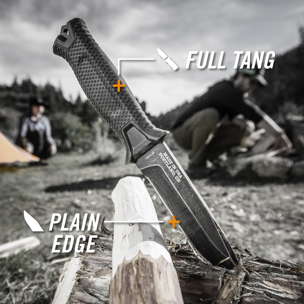 Gerber Gear StrongArm Fixed-Blade Knife – Camping & Hunting Survival Knife with 