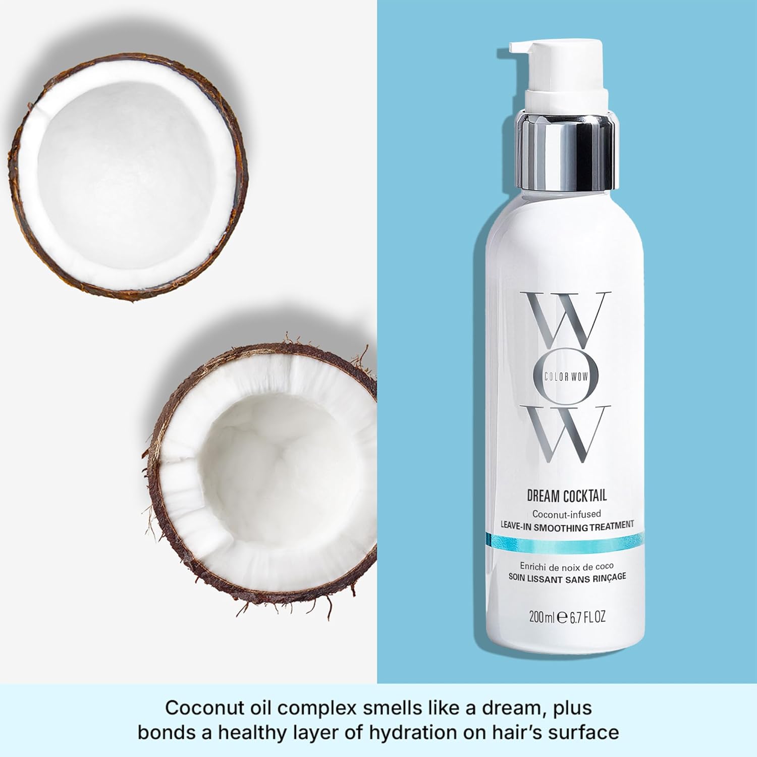 COLOR WOW Dream Cocktail Coconut Infused Leave-In Treatment | Silky, Supple, Fri