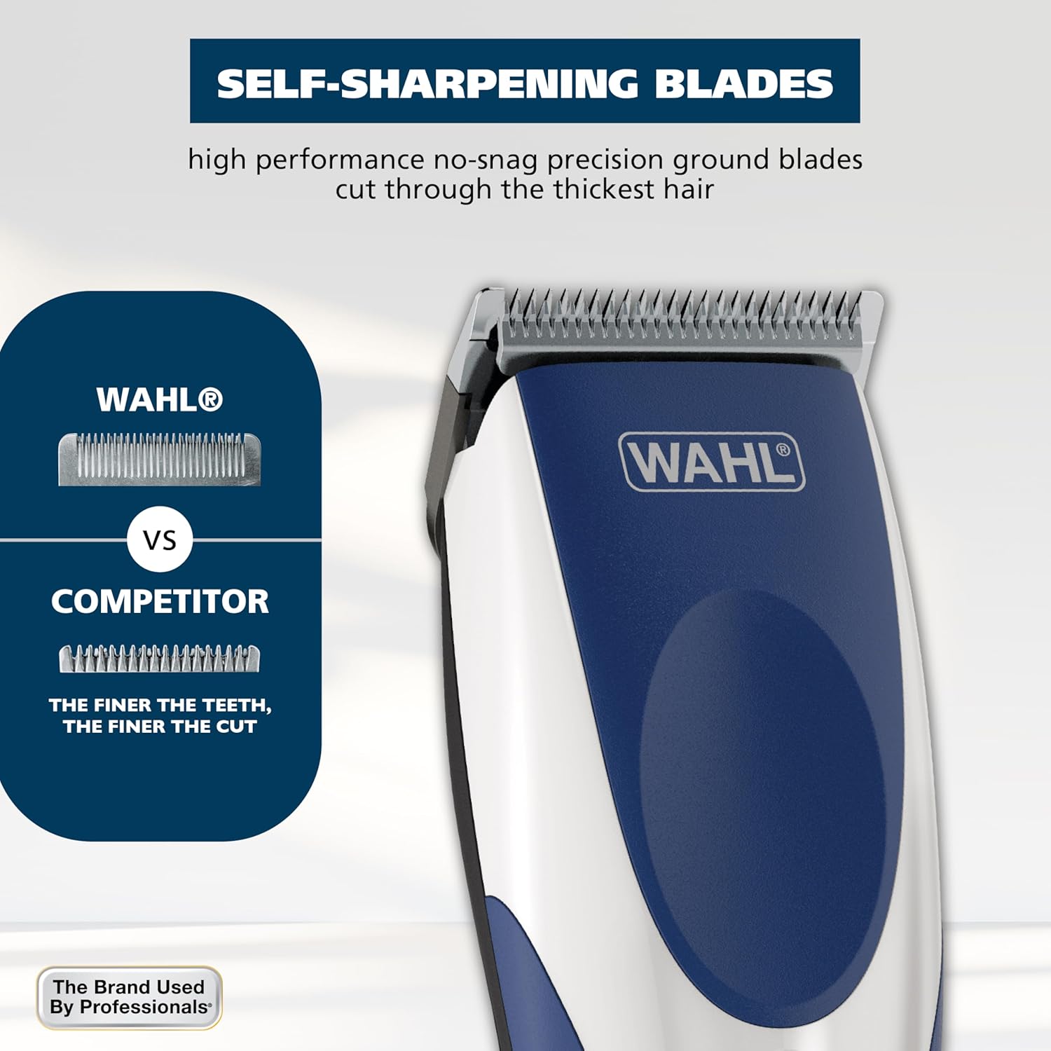 Wahl Color Pro Cordless Hair Clipper & Trimmer 9649P – Rechargeable, Color-Coded