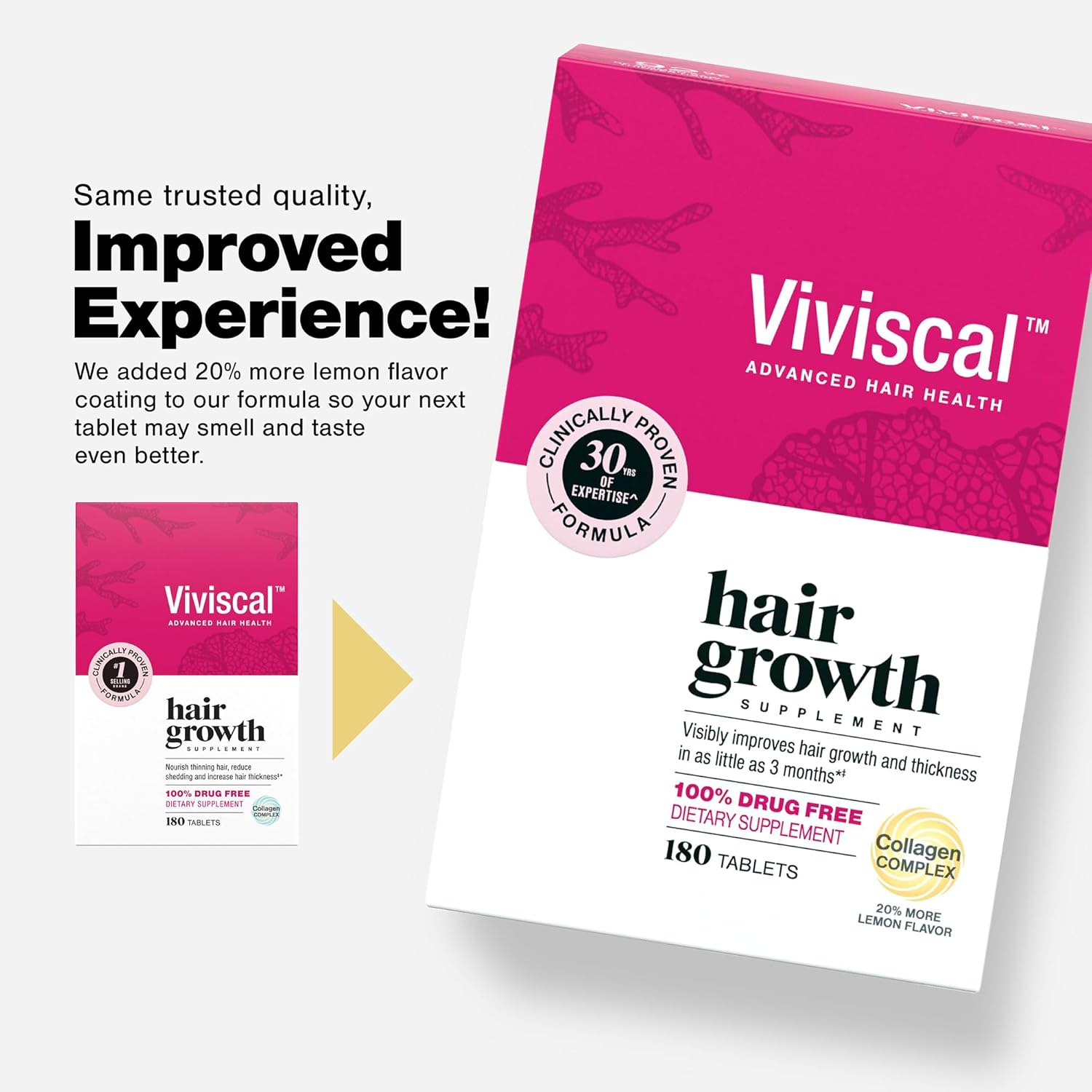 Viviscal Hair Growth Supplements for Women – Thicker, Fuller Hair Support for Th