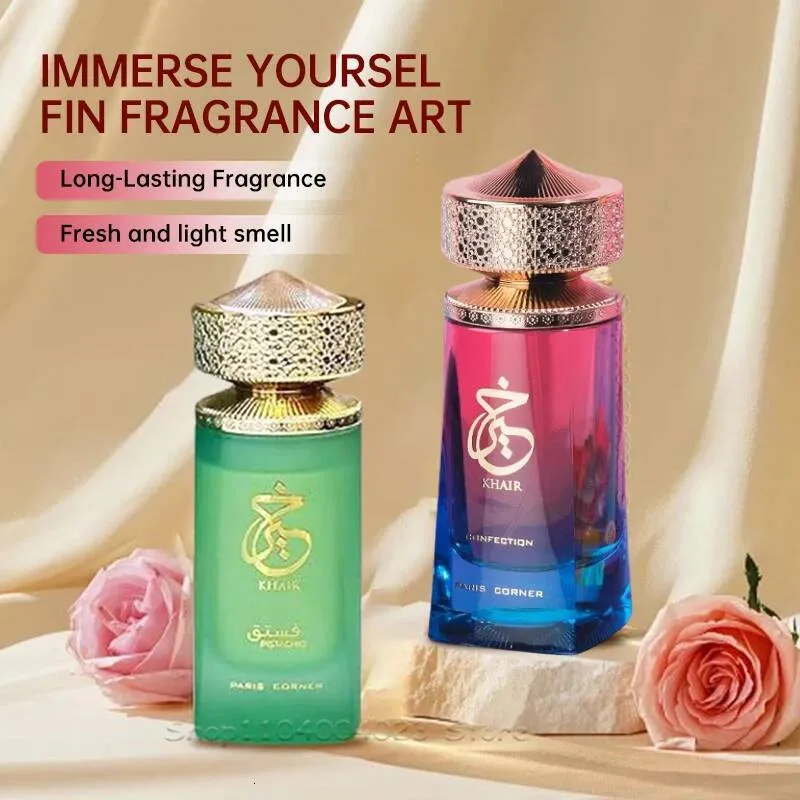 Khair Fragrance Luxury Perfume – Unisex Long-Lasting Scent in Gradient Red & Blu