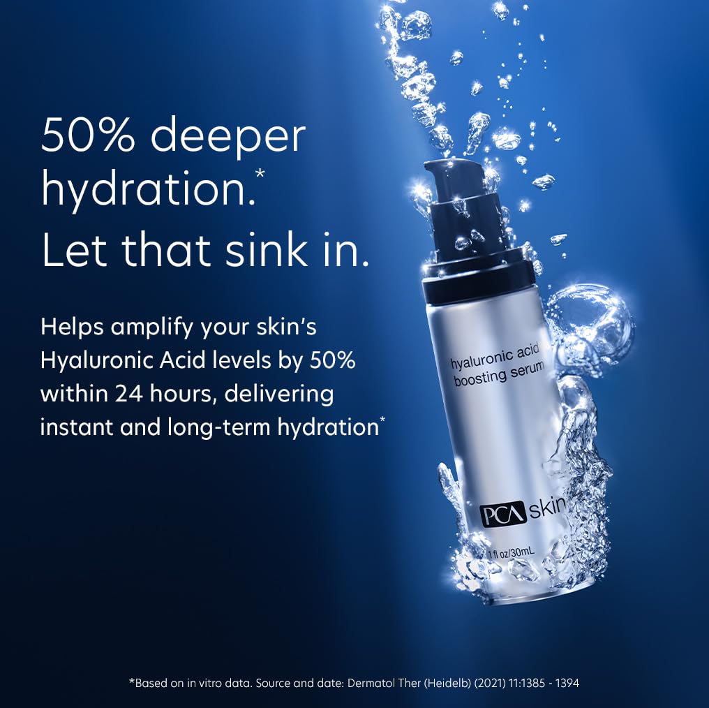 PCA SKIN Hyaluronic Acid Boosting Face Serum 1 oz – Niacinamide & Ceramides for 