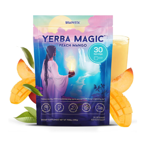 Yerba Magic Instant Yerba Mate Powder – Super Drink with Nootropics, Prebiotics 
