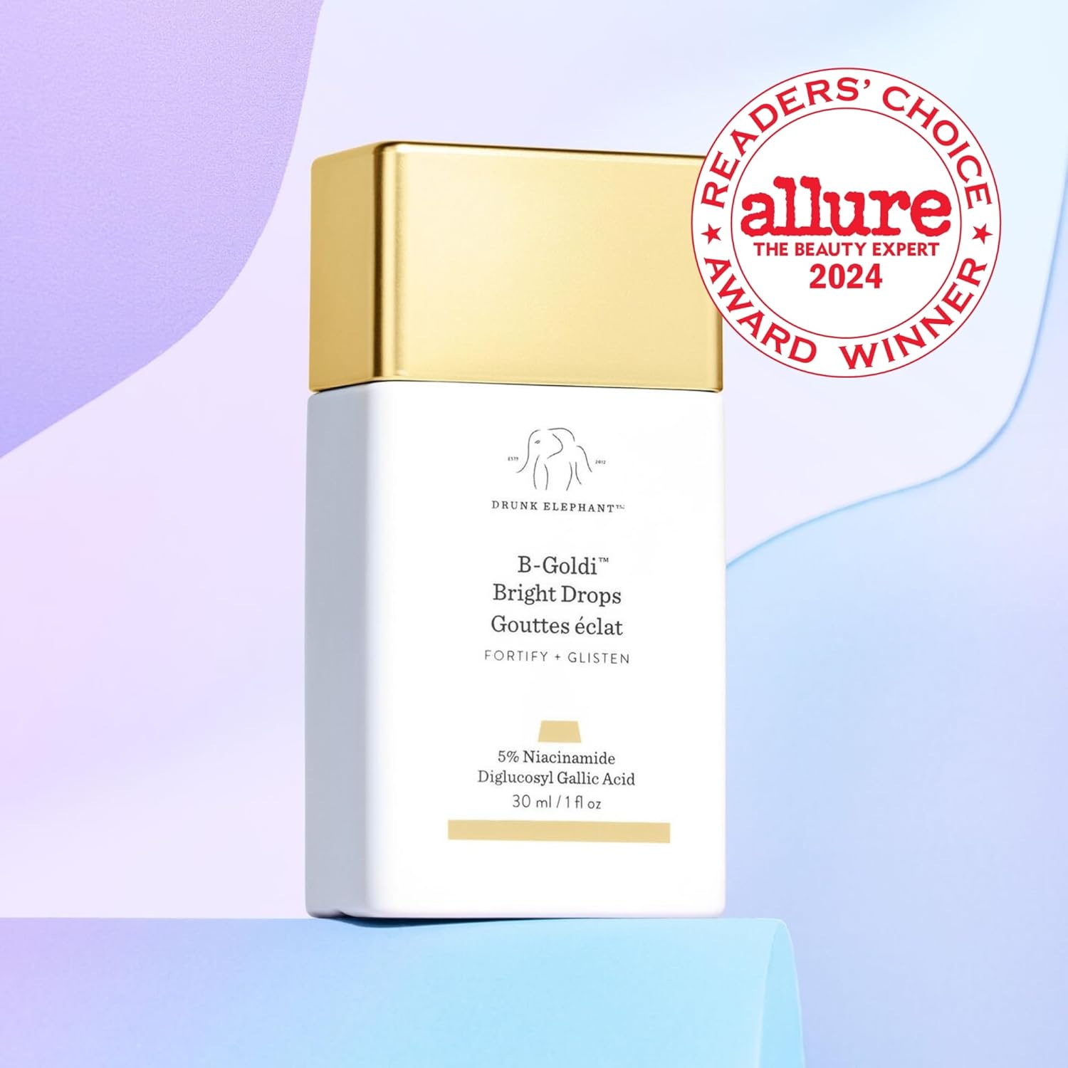 Drunk Elephant B-Goldi Bright Drops – Illuminating Color Serum for Brighter, Rad