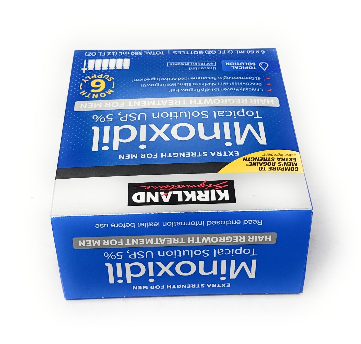 Kirkland Signature Minoxidil 5% Extra Strength for Men | Hair Regrowth Treatment