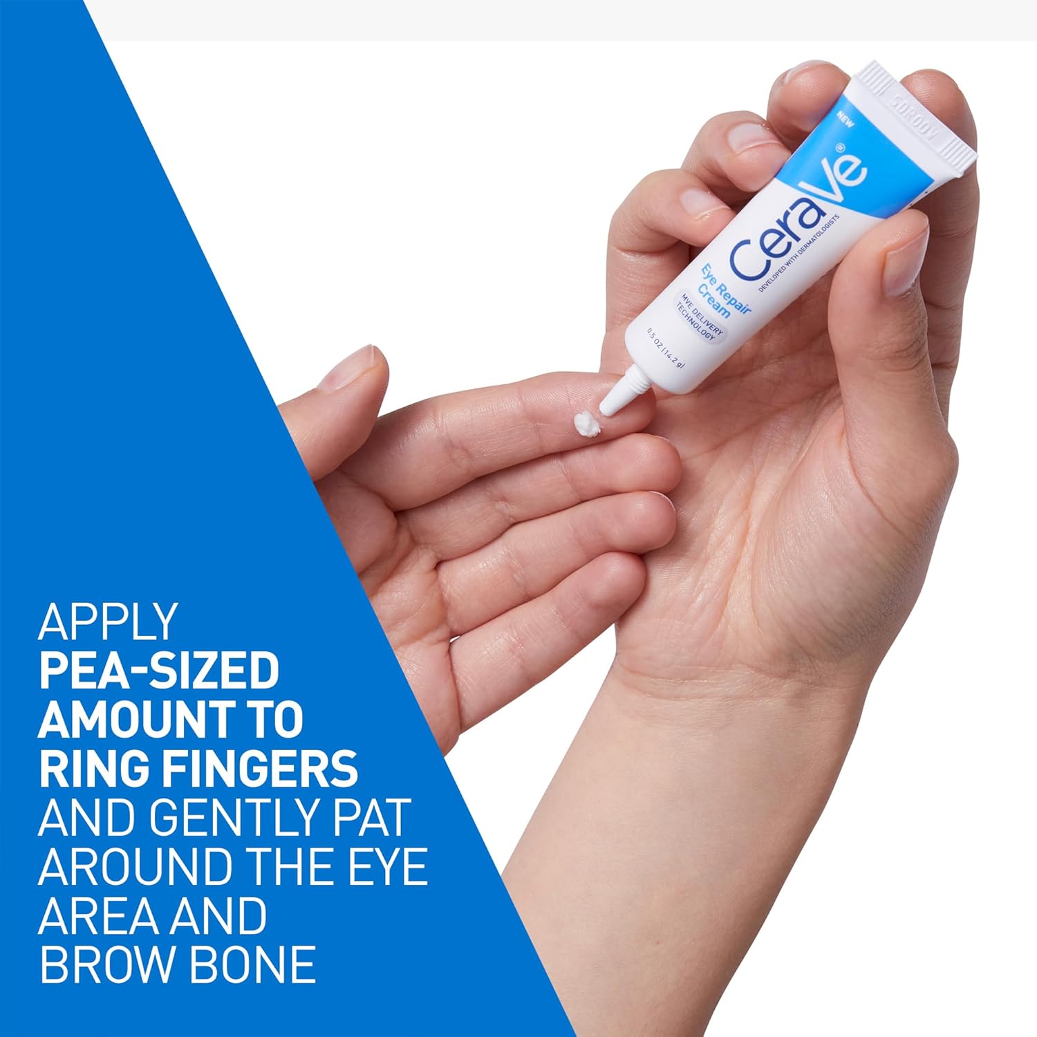 CeraVe Eye Repair Cream – Under Eye Treatment for Puffiness & Bags, Hyaluronic A