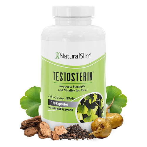 NaturalSlim Natural Testosterone Booster for Men – Energy, Muscle & Metabolism S