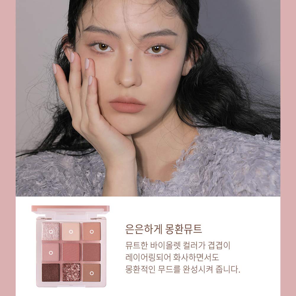 3CE Multi Eye Color Palette #Some DEF – 9-Color Pearl Glow Eyeshadow Palette, Wa