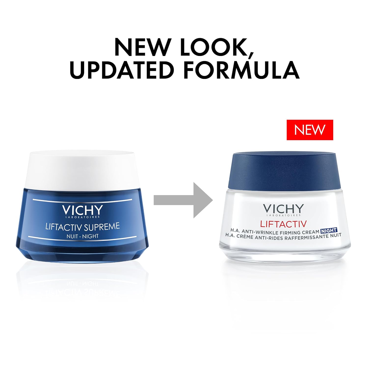 Vichy LiftActiv Supreme Night Cream – Anti-Aging Face Cream with Vitamin C & Rha
