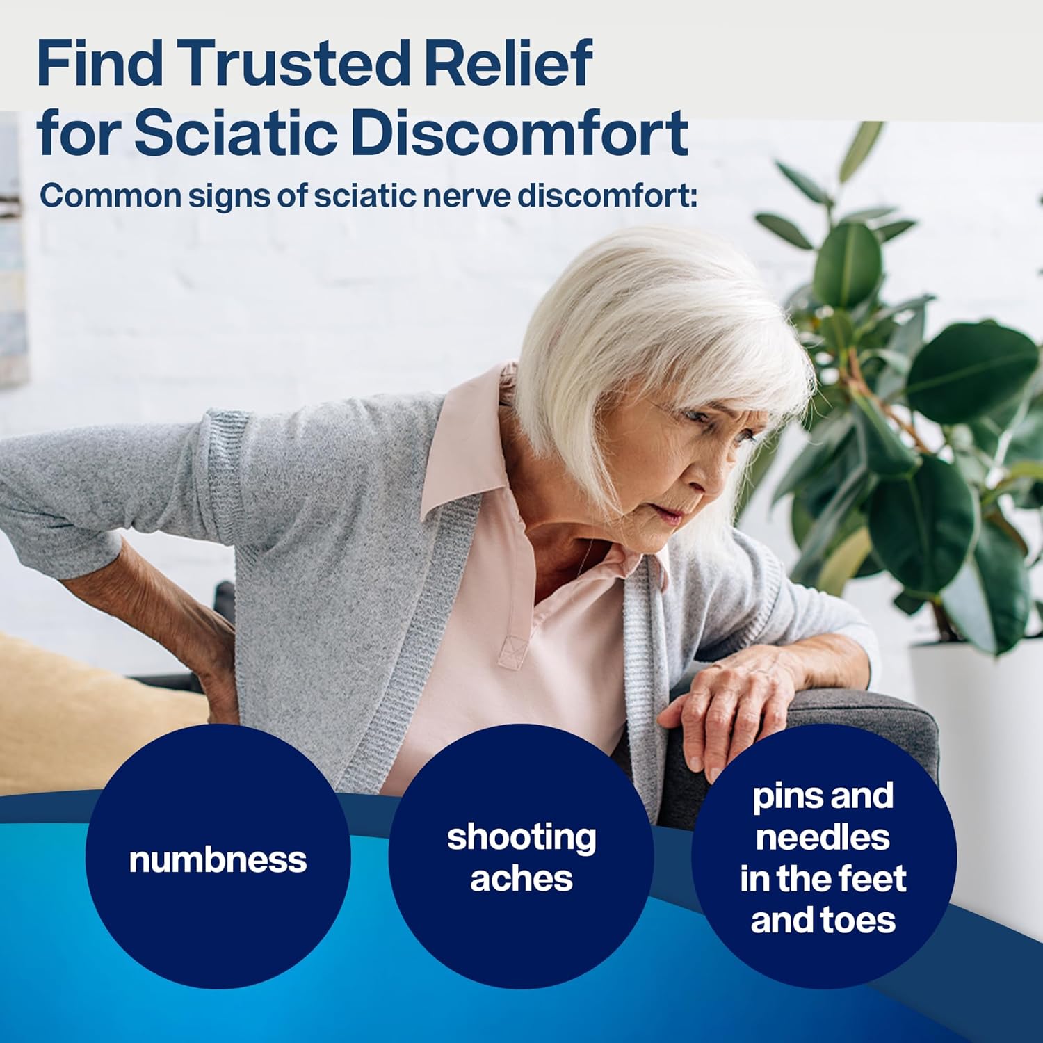 SciatiEase Sciatic Nerve Health Supplement – Nerve Support Formula with AlphaPal