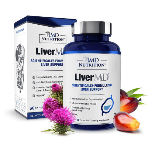 1MD Nutrition LiverMD – Liver Support Supplement with Siliphos Milk Thistle & NA
