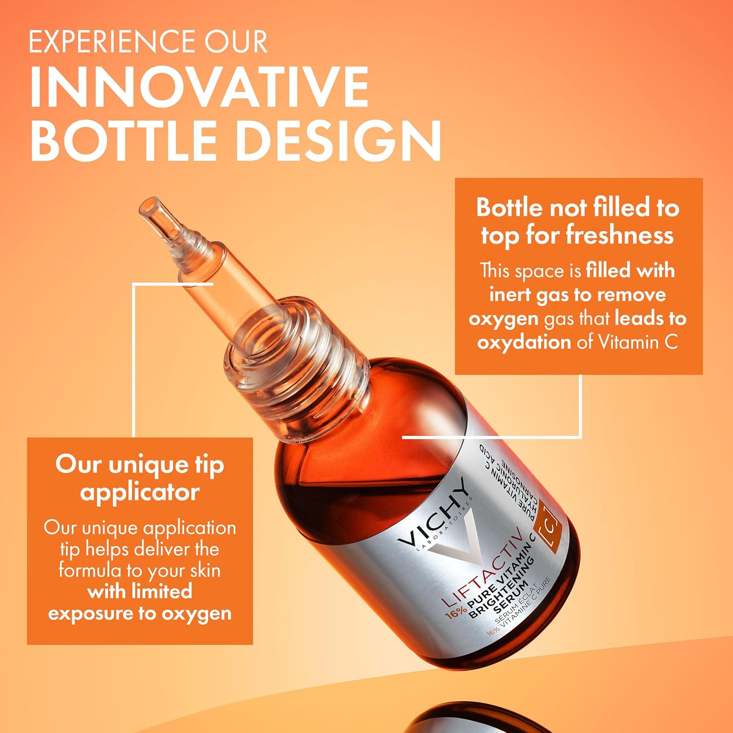 Vichy LiftActiv Vitamin C Serum for Face – Brightening Anti-Aging Serum with Pur