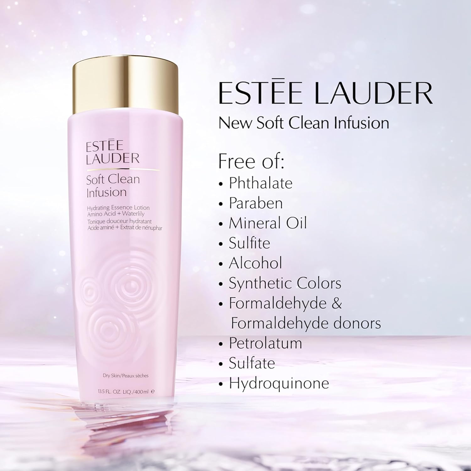 Estée Lauder Soft Clean Infusion Hydrating Skin Essence – Moisturizing Face Loti