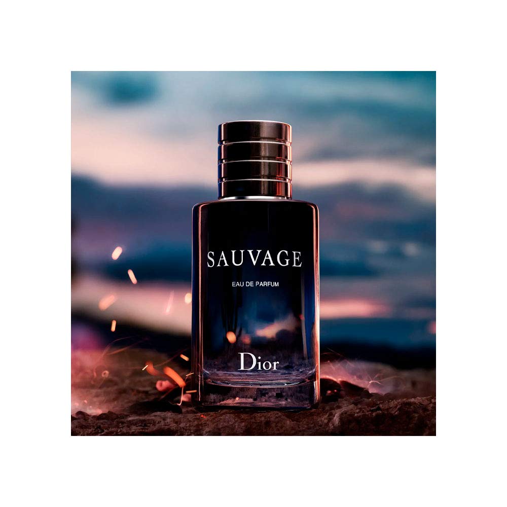 Christian Dior Sauvage Eau De Parfum Spray for Men 3.4 oz – Intense Fresh Spicy 