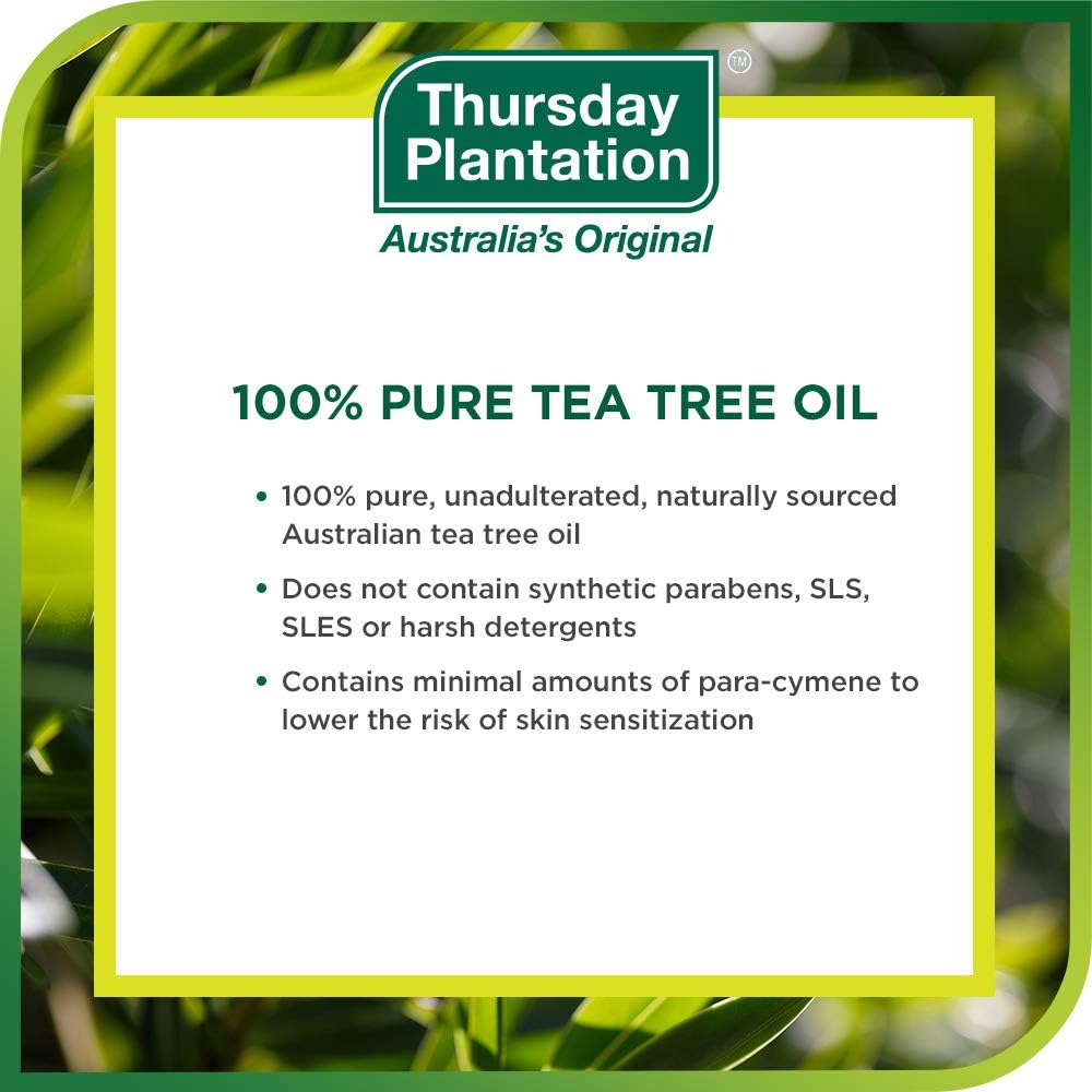 Thursday Plantation 100% Pure Australian Tea Tree Oil – Natural Essential Oil fo