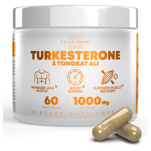 Peak Revival-X Turkesterone & Tongkat Ali 1000mg Supplement – 500mg Ajuga Turkes