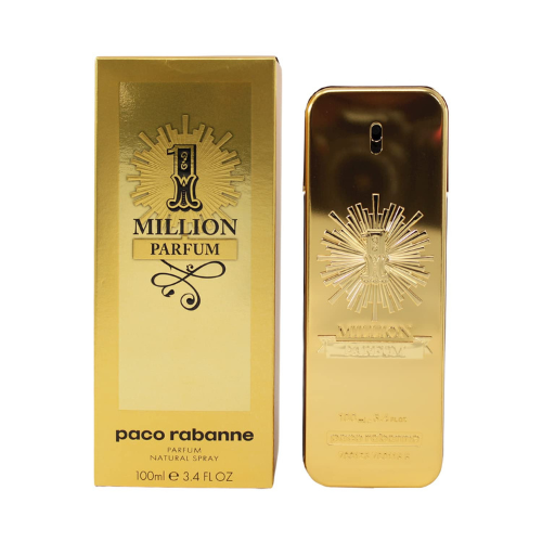 Paco Rabanne One Million Parfum for Men 3.4 oz – Intense Woody Spicy Cologne