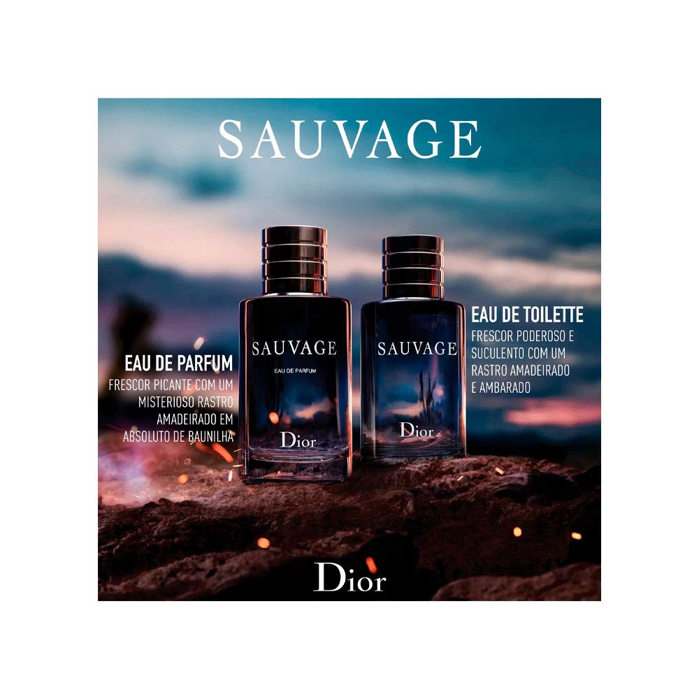 Christian Dior Sauvage Eau De Parfum Spray for Men 3.4 oz – Intense Fresh Spicy 