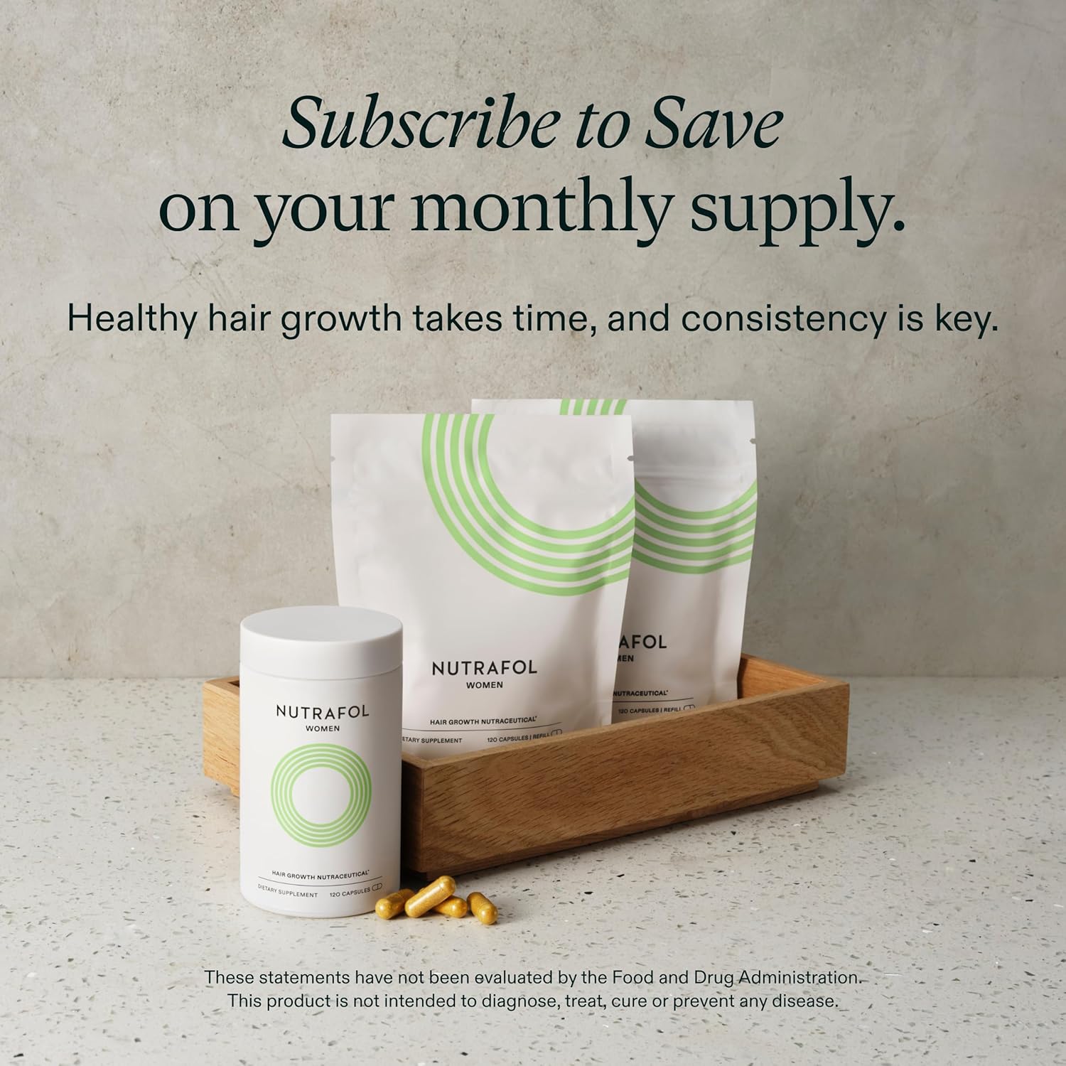 Nutrafol Women’s Hair Growth Supplements – Clinically Proven for Thicker, Strong