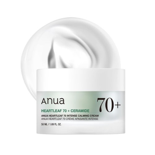 Anua Heartleaf 70% Soothing Cream – Calming Face Moisturizer for Sensitive & Irr
