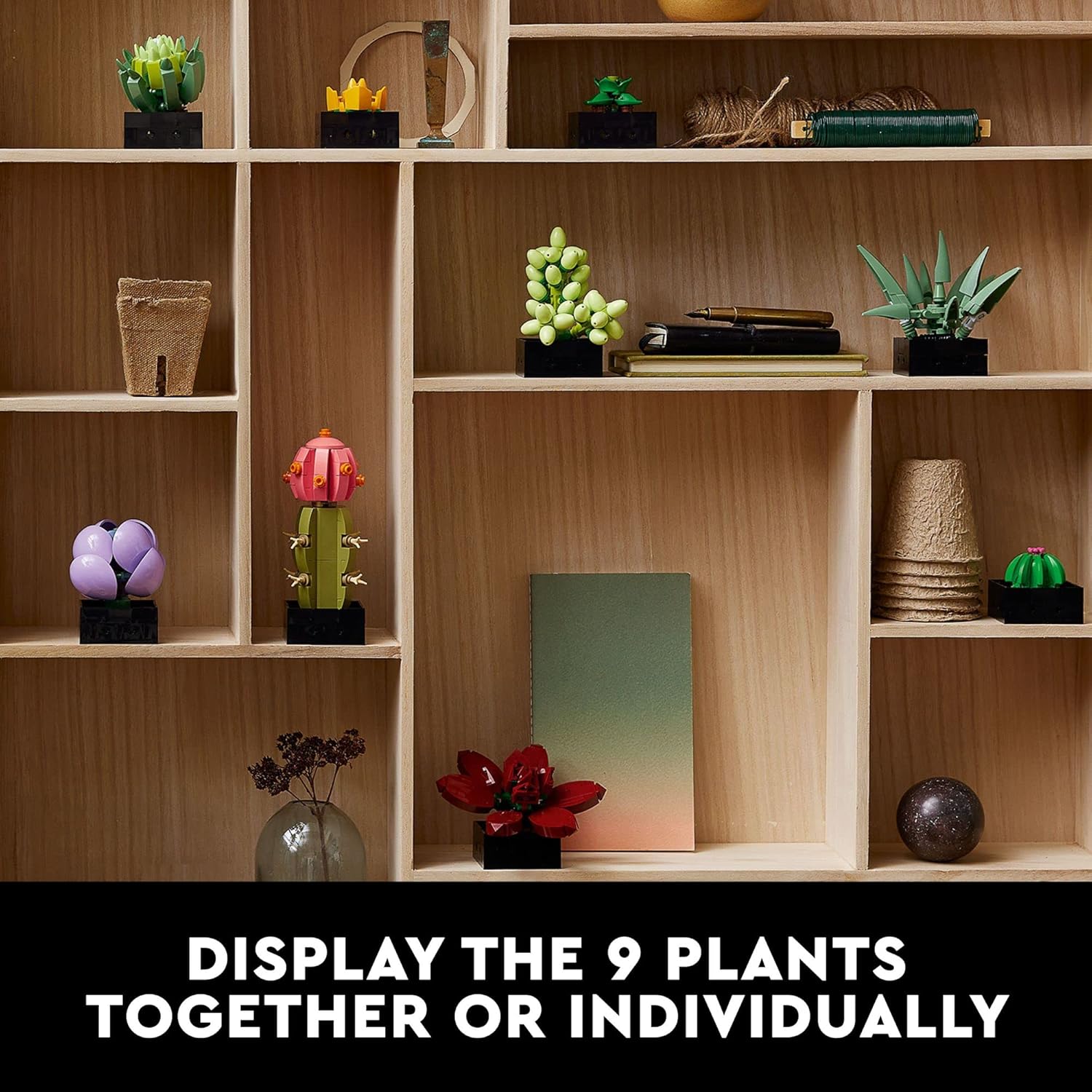 LEGO Botanicals Succulents 10309 – Artificial Indoor Plant Building Set for Adul
