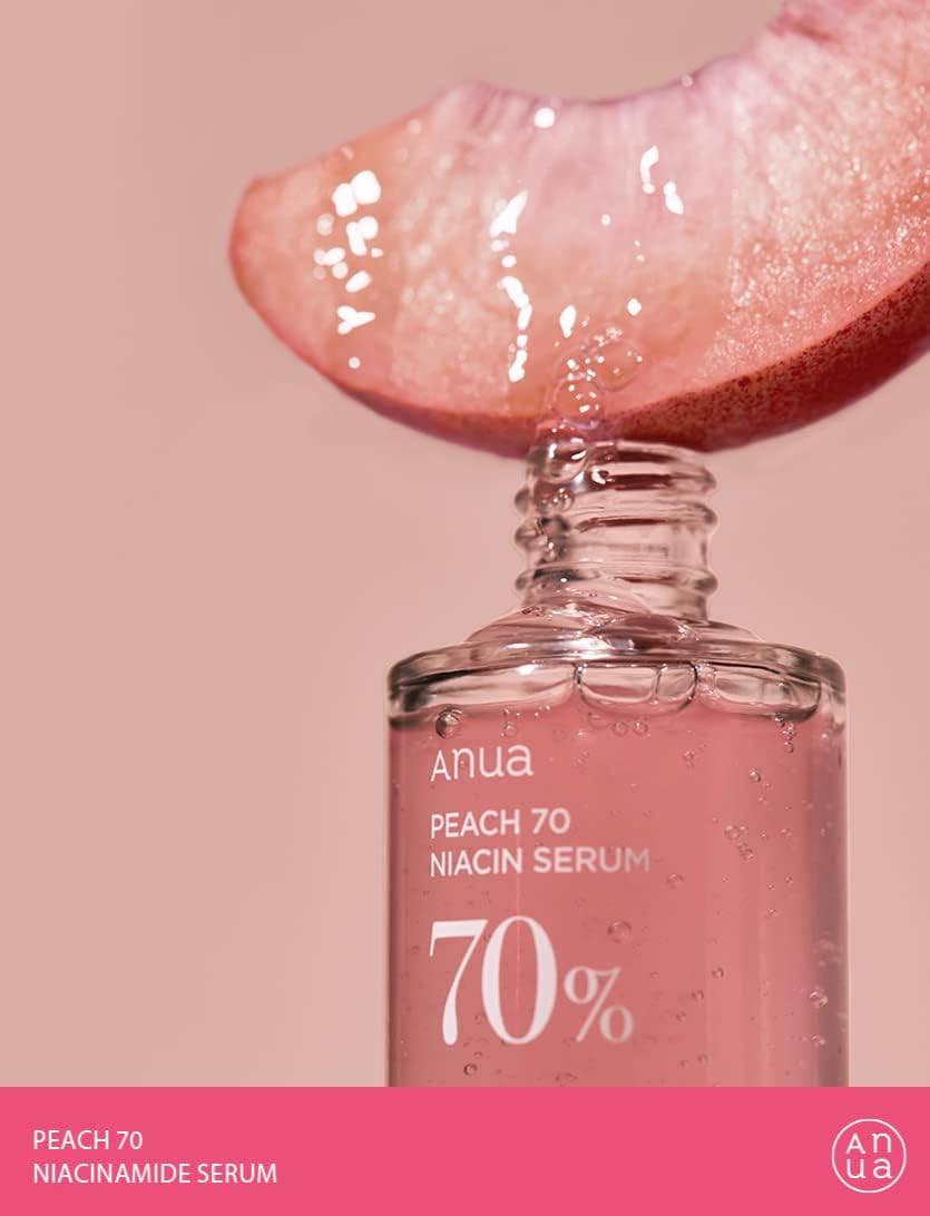 Anua Peach 70 Niacinamide Serum 30ml (1.01 fl oz) | Brightening & Hydrating Face