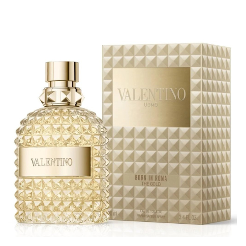 Valentino Uomo Born In Roma The Gold Eau de Toilette Spray for Men – 3.4 oz / 10