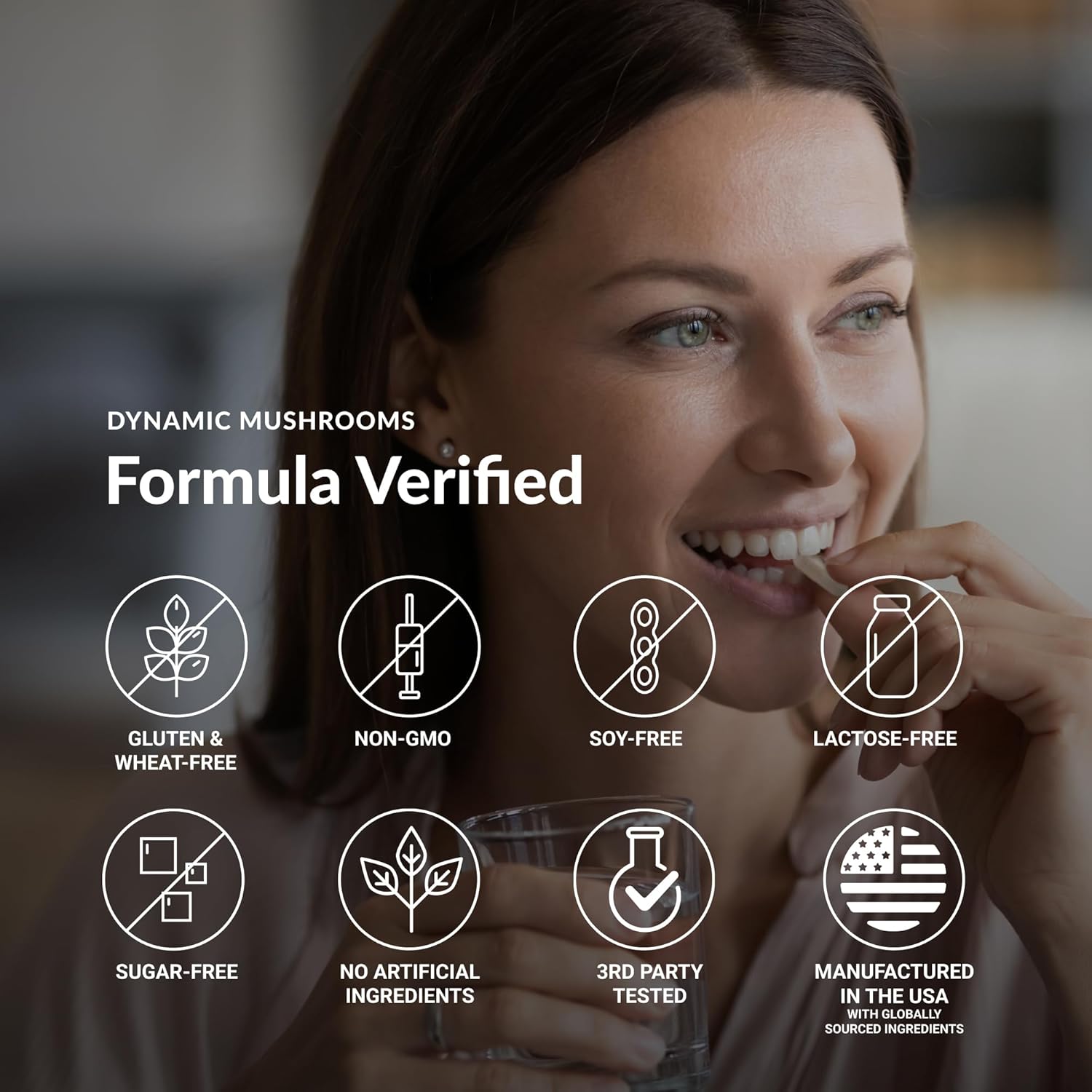 Stonehenge Dynamic Health Mushrooms 1,400 mg – 5 Mushroom Complex with Lion’s Ma