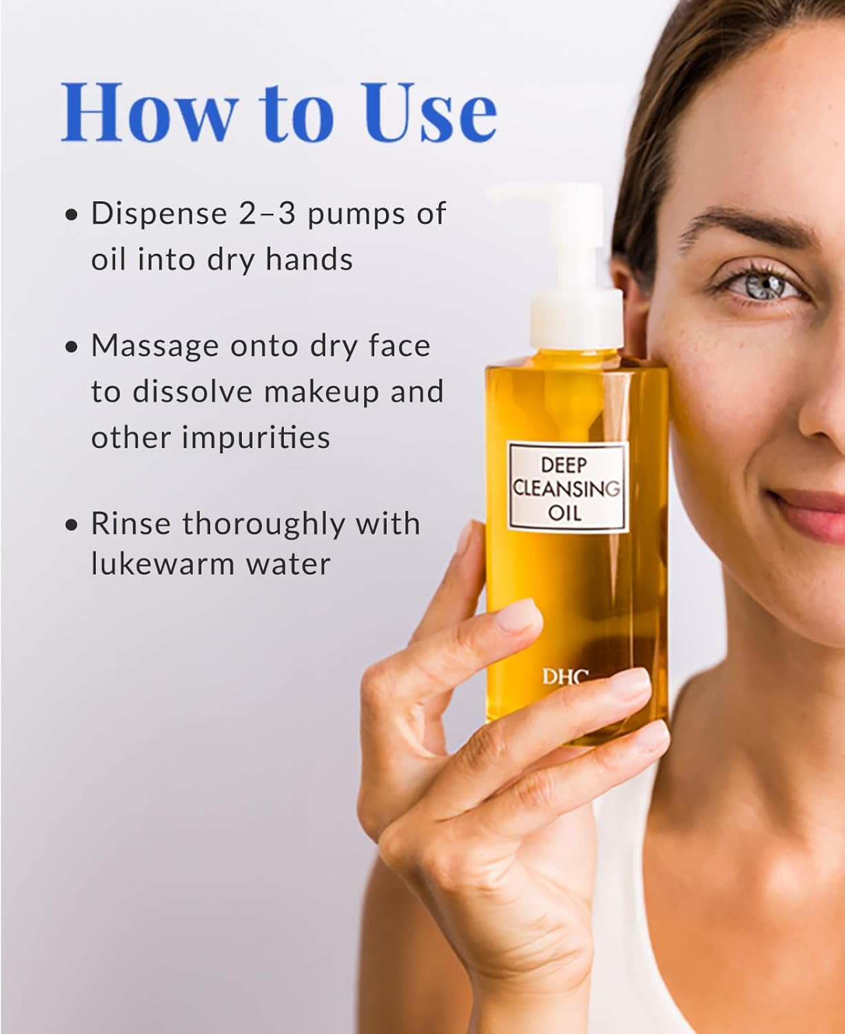 DHC Deep Cleansing Oil – Facial Cleansing Oil & Makeup Remover – Deep Cleans Wit