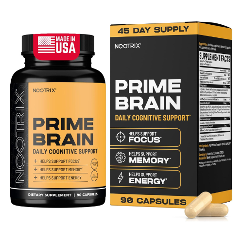 Nootrix Prime Brain Nootropic Supplement – Supports Memory, Focus, Cognitive Hea