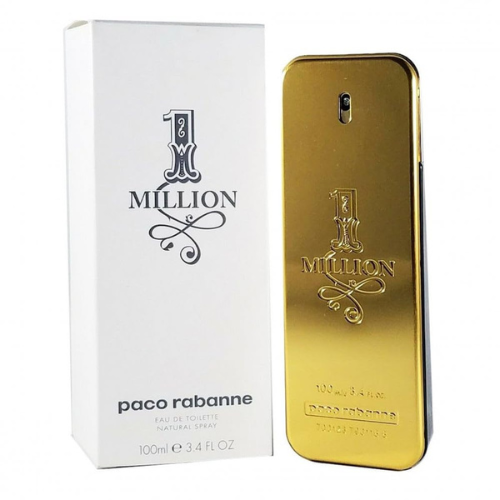 1 Million by Paco Rabanne for Men Eau de Toilette – Tester 3.4 fl oz / 100 ml, W