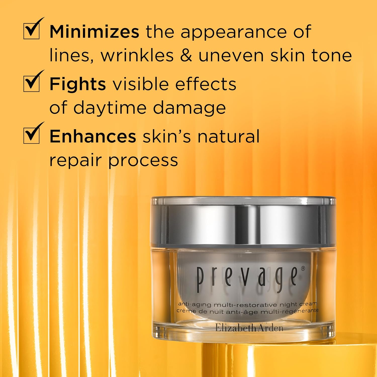 Elizabeth Arden PREVAGE Anti-Aging Night Cream for Women, Hydrating Moisturizer,